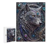 Puzzles for Adults 500 PCS Puzzles Futuristic Steampunk Wolf Puzzles for Adults Brain Teaser Game Perfect Decoration Deal As Gifts for The Whole Family 500 PCS