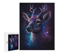Puzzles for Adults 500 PCS Puzzles Galactic Deer Portrait-5 Puzzles for Adults Brain Teaser Game Perfect Decoration Deal As Gifts for The Whole Family 500 PCS