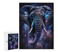 Puzzles for Adults 500 PCS Puzzles Galactic Elephant Majesty Puzzles for Adults Brain Teaser Game Perfect Decoration Deal As Gifts for The Whole Family 500 PCS