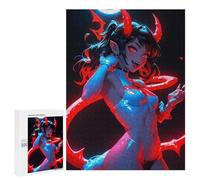 Puzzles for Adults 500 PCS Puzzles Hot Devil Anime Girl Puzzles for Adults Brain Teaser Game Perfect Decoration Deal As Gifts for The Whole Family 500 PCS