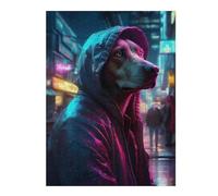 Puzzles for Adults 500 PCS Puzzles Labrador Futuristic Jigsaw for Adults Relaxing Games Presents for Women Stress Reduction Gifts 500 PCS