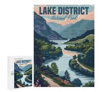 Puzzles for Adults 500 PCS Puzzles Lake District Puzzles for Adults Toy Wall Decor Difficult Hard Help The Brain Exercise 500 PCS