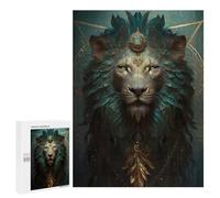 Puzzles for Adults 500 PCS Puzzles Lion Mystical Puzzles for Adults Toy Wall Decor Difficult Hard Help The Brain Exercise 500 PCS