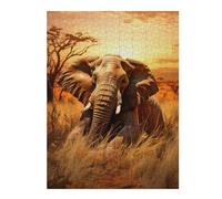 Puzzles for Adults 500 PCS Puzzles Majestic Elephant Adult Jigsaw Puzzle Toy Wall Decor Hand Speed Race Deal As Gifts for The Whole Family 500 PCS