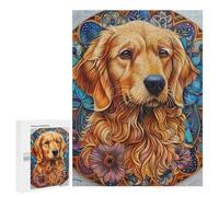 Puzzles for Adults 500 PCS Puzzles Mandala Golden Retriver Puzzles for Adults Toy Wall Decor Difficult Hard Help The Brain Exercise 500 PCS