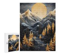 Puzzles for Adults 500 PCS Puzzles Mist Misty Pines Jigsaws for Adults Family Games Difficult Hard Deal As Gifts for The Whole Family 500 PCS