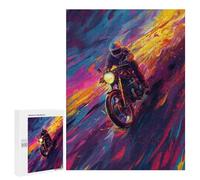 Puzzles for Adults 500 PCS Puzzles Motorcycle Speed Artwork Adult Jigsaw Puzzles Family Activities Difficult And Challenge for Is Ideal As A Gift 500 PCS