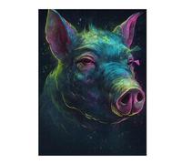 Puzzles for Adults 500 PCS Puzzles Pig Imagination Jigsaw for Adults Relaxing Games Presents for Women Stress Reduction Gifts 500 PCS