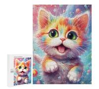 Puzzles for Adults 500 PCS Puzzles Playing Little Cat Puzzles for Adults Brain Teaser Game Perfect Decoration Deal As Gifts for The Whole Family 500 PCS