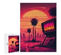 Puzzles for Adults 500 PCS Puzzles Post-Apocalyptic Retro Sunset Jigsaws for Adults Family Games But Fun And Humorous for Birthday, Chrismas 500 PCS