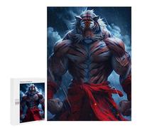 Puzzles for Adults 500 PCS Puzzles Powerful Tiger Warrior Artwork Puzzles for Adults Brain Teaser Game Perfect Decoration Deal As Gifts for The Whole Family 500 PCS