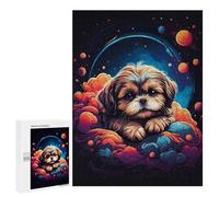 Puzzles for Adults 500 PCS Puzzles Shih Tzu Puppies Puzzles for Adults Toy Wall Decor Difficult Hard Help The Brain Exercise 500 PCS