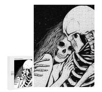 Puzzles for Adults 500 PCS Puzzles Skeletal Embrace Love Beyond The Grave Puzzles for Adults Toy Wall Decor Difficult Hard Help The Brain Exercise 500 PCS
