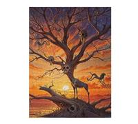 Puzzles for Adults 500 PCS Puzzles Skull Branch Root Animals Adult Jigsaw Puzzle Toy Wall Decor Hand Speed Race Deal As Gifts for The Whole Family 500 PCS