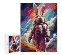 Puzzles for Adults 500 PCS Puzzles Space Bunny Adventure -5 Adult Jigsaw Puzzles Family Activities Difficult And Challenge for Is Ideal As A Gift 500 PCS