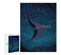 Puzzles for Adults 500 PCS Puzzles Stars Whale Ray Sea Puzzles for Adults Toy Wall Decor Difficult Hard Help The Brain Exercise 500 PCS
