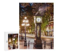 Puzzles for Adults 500 PCS Puzzles Steam Clock Vancouver Adult Jigsaw Anti-Stress Toys Analysis And Logic Unique Birthday And Gifts 500 PCS