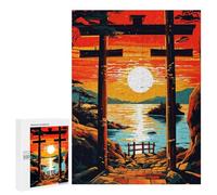 Puzzles for Adults 500 PCS Puzzles The Charm of Sunrise Gate Puzzles for Adults Brain Teaser Game Perfect Decoration Deal As Gifts for The Whole Family 500 PCS
