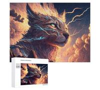 Puzzles for Adults 500 PCS Puzzles Thundercat The Lightning-Struck Feline Jigsaws for Adults Family Games Difficult Hard Deal As Gifts for The Whole Family 500 PCS