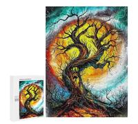 Puzzles for Adults 500 PCS Puzzles Twisted Enchanted Tree Gothic Fantasy Art Puzzles for Adults Toy Wall Decor Difficult Hard Help The Brain Exercise 500 PCS