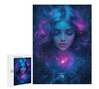 Puzzles for Adults 500 PCS Puzzles Virgo Zodiac Sign Art Puzzles for Adults Toy Wall Decor Difficult Hard Help The Brain Exercise 500 PCS