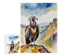 Puzzles for Adults 500 PCS Puzzles Vulture on Mountaintop Puzzles for Adults Toy Wall Decor Difficult Hard Help The Brain Exercise 500 PCS