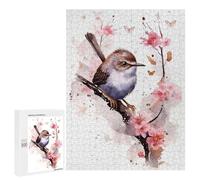 Puzzles for Adults 500 PCS Puzzles Wren Watercolor Jigsaws for Adults Family Games Difficult Hard Deal As Gifts for The Whole Family 500 PCS