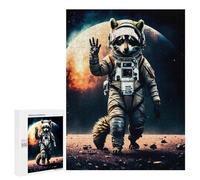 Puzzles for Adults 500 PCS Raccoon Astronaut on Mars Puzzles for Adults Family Games Stress Reliever Unique Birthday And Xmas Gifts 500 PCS