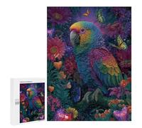 Puzzles for Adults 500 PCS Rainbow Parrot Garden-1 Jigsaw Puzzles for Adults But Fun And Humorous for Birthday, Chrismas Christmas Birthday Gifts 500 PCS