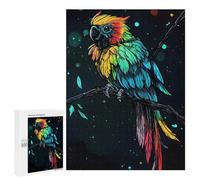 Puzzles for Adults 500 PCS Rainbow Parrot on Branch Jigsaw Puzzles for Teenagerss Stress Reliever Educational Challenge Christmas Birthday Gifts 500 PCS
