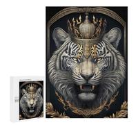 Puzzles for Adults 500 PCS Regal Tiger Majesty Puzzles for Adults Hands-on Game But Fun And Humorous Christmas Birthday Gifts 500 PCS