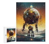 Puzzles for Adults 500 PCS Robotic Sphere in A Futuristic Landscape Puzzles for Adults Hands-on Game But Fun And Humorous Christmas Birthday Gifts 500 PCS