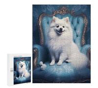 Puzzles for Adults 500 PCS Royal Pomeranian Throne Puzzles for Adults Hands-on Game But Fun And Humorous Christmas Birthday Gifts 500 PCS
