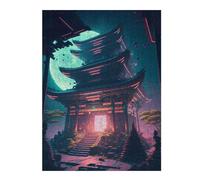 Puzzles for Adults 500 PCS Shinto Shrine V3 Jigsaws for Adults Hands-on Game Precision Cutting Fun at Home Activities, 500 PCS