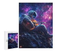 Puzzles for Adults 500 PCS Space Guitarist Cosmic Melody -2 Jigsaws for Adults Puzzle Difficult Challenge Help The Brain Exercise Unique Challenge Game 500 PCS