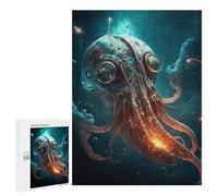 Puzzles for Adults 500 PCS Steampunk Octopus in Space Puzzle for Adults Family Games Hand Speed Race Unique Birthday And Xmas Gifts 500 PCS