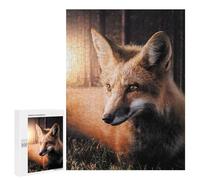 Puzzles for Adults 500 PCS Sunset Fox Jigsaw for Adults Relaxing Games Analysis And Logic Unique Birthday And Xmas Gifts 500 PCS