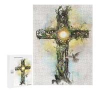 Puzzles for Adults 500 PCS The Cross Jigsaw for Teenagerss Pattern Assembly Parent-child Interaction Beautiful Design Game 500 PCS