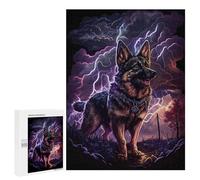 Puzzles for Adults 500 PCS Thundering Canine Majesty -2 Jigsaw Puzzles for Teenagerss Stress Reliever Educational Challenge Christmas Birthday Gifts 500 PCS