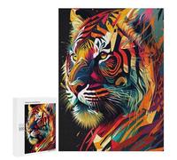 Puzzles for Adults 500 PCS Tiger Art Series Style 1 Jigsaws for Adults Relaxing Games Enhance Memory Unique Birthday And Xmas Gifts 500 PCS