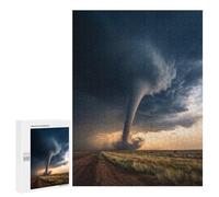 Puzzles for Adults 500 PCS Tornado in Kansas Puzzle For Teenagers Improve Memory Challenging To Complete Challenging Family Fun Game 500 PCS