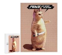 Puzzles for Adults 500 PCS WAR MONGERING CAT Jigsaw for Adults Relaxing Games Analysis And Logic Unique Birthday And Xmas Gifts 500 PCS