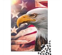 Puzzles for Adults 500 Piece American Eagle Creative Wooden Puzzles-Puzzle Hands-on Game Jigsaw-Family Decoration 500pcs (52x38cm)