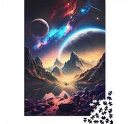 Puzzles for Adults 500 Piece Jigsaw Puzzles for Adults Extraterrestrial Oasis1 Creative Rectangular Puzzles,Wooden Puzzle, Gifts Puzzle 500pcs (52x38cm)