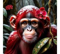 Puzzles for Adults 500 Piece,Red Monkey jigsaw puzzles for adults 500 pieces Puzzle Classic Educational Game puzzle for Family Game and Birthday Gifts