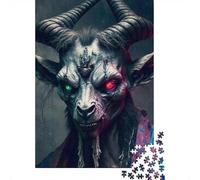 Puzzles for Adults 500 Piece The Devil Eyes Creative Wooden Puzzles-Puzzle Hands-on Game Jigsaw-Family Decoration 500pcs (52x38cm)