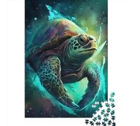 Puzzles for Adults 500 Piece Turtle Supernaturalism Creative Wooden Puzzles-Puzzle Hands-on Game Jigsaw-Family Decoration 500pcs (52x38cm)