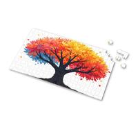Puzzles For Adults 500 Pieces A Colorful Tree With Autumn Leaves Picture Puzzle Puzzle Easter Gifts For Toddlers(300PCS)