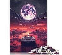 Puzzles For Adults 500 Pieces Astronaut Classic Car Puzzle Wooden Jigsaw Puzzle For Adults, Teens And Challenge Toy 500pcs (52x38cm)