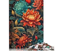 Puzzles For Adults 500 Pieces Blooming Flowers Puzzle Wooden Jigsaw Puzzle For Adults, Teens And Challenge Toy 500pcs (52x38cm)